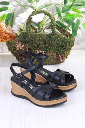 Fort 02 Ceyn Anatomik Rahat Hafif Dolgu Topuk Kadın Sandalet