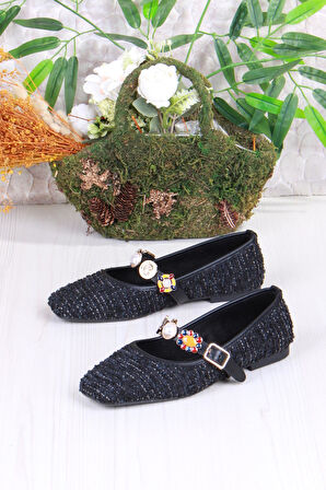 Fort 027-721 Fls Taş Toka Detaylı Rahat Kadın Babet