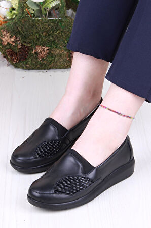 Mehmet Mete K011 Gnd Anatomik Kemik Çıkıntısına Özel Hakiki Deri Kadın Ayakkabı