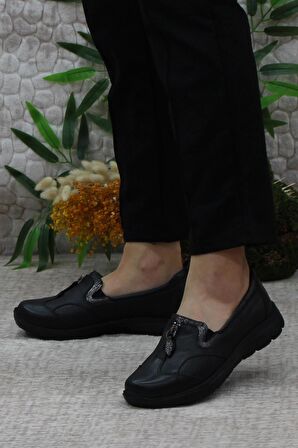 Mehmet Mete 32024 Anatomik Hafif Rahat Hakiki Deri Kadın Ayakkabı