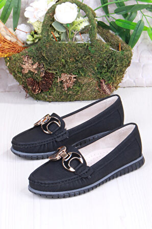 Fort 35326 New Star Rahat Yumuşak Toka Detaylı Kadın Babet