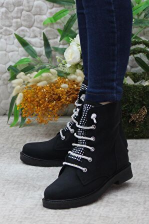 Mehmet Mete 35375 Taş Bağcıklı Sıcak Astar Kaymaz Taban Kadın Bot