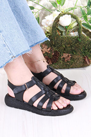 Fort 35904 Mavişim Rahat Esnek Çırt Bağlamalı Kadın Sandalet