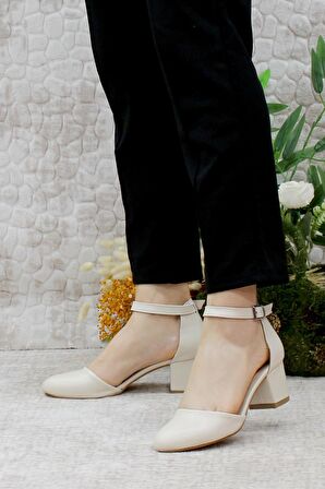 Mehmet Mete 429 Fashion Kalın Topuklu Kadın Ayakkabı