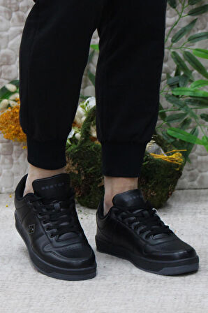 Fort 0512 Siyah Rahat Esnek Sneaker Erkek Spor Ayakkabı