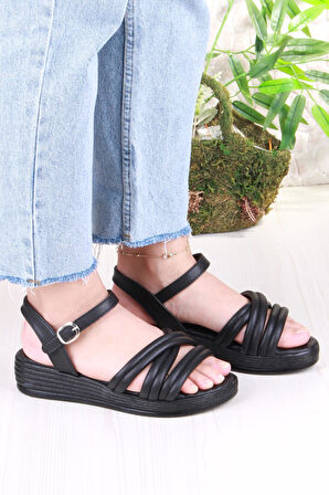 Fort 05-2065 Soft Rahat Toka Detaylı Çapraz Bant Kadın Sandalet