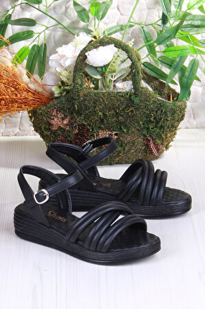 Fort 05-2065 Soft Rahat Toka Detaylı Çapraz Bant Kadın Sandalet