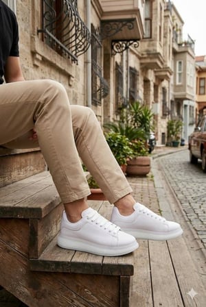 Fort 2625 Andre Ryt Rahat Air Kalın Taban Bağcıklı Giyim Sneaker Erkek Ayakkabı