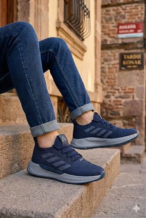 Fort 0141 Acropol Rahat Hafif Anatomik Triko Bağcıksız Sneaker Spor Ayakkabı
