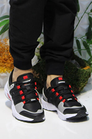 Fort Wks 2393 Siyah Kırmızı Rahat Outdoor Ayakkabı Erkek Ayakkabı