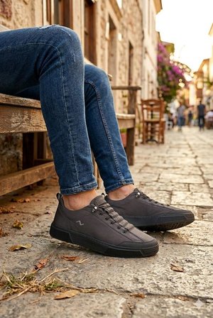 Fort Noka Champ Rahat Memory Foam İç Taban Keten Sneaker Erkek Ayakkabı