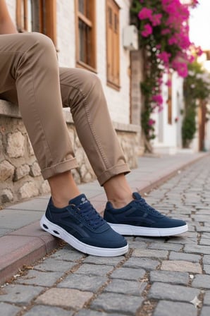 Fort 2308 Dks Keten Rahat Hafif Sneaker Erkek Ayakkabı