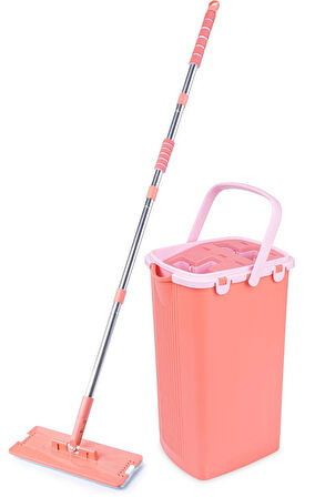 Omnipazar FLR-F0394 Sihirli Slim Tablet Mop Temizlik Kovası  Turuncu