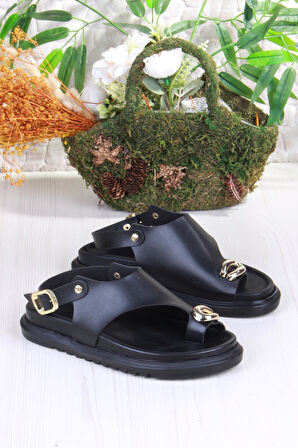 Fort 099-108 Fls Toka Detaylı Parmak Arası Kadın Sandalet