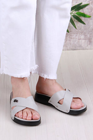 Fort Elis 1005 Rahat Çapraz Bantlı Ortopedik Kadın Terlik