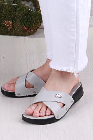 Fort Elis 1005 Rahat Çapraz Bantlı Ortopedik Kadın Terlik