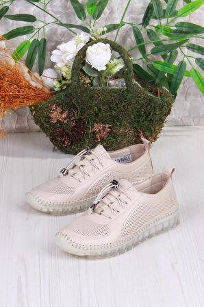 Mehmet Mete 0006-D Anatomik Rahat Yumuşak Hakiki Deri Kadın Ayakkabı