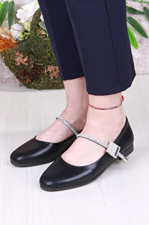 Fort 01-625 Soft Taş Toka Detaylı Rahat Kadın Babet