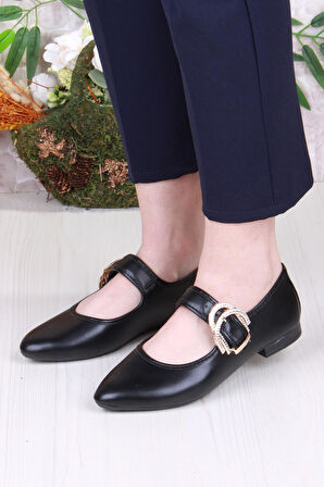 Fort 01-628 Soft Taş Toka Detaylı Rahat Kadın Babet