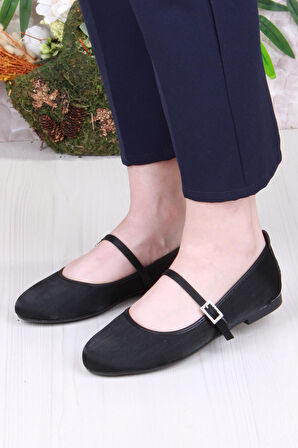 Fort 01-630 Soft Toka Detaylı Şık Ev İş Ofis Rahat Günlük Ayakkabı Kadın Babet