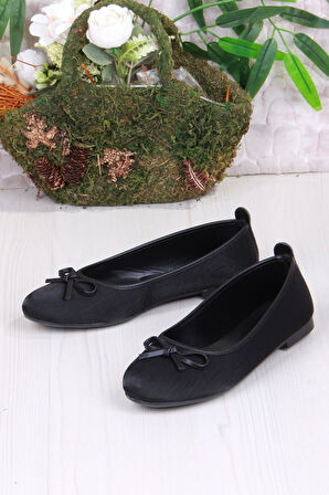 Fort 01-631 Soft Fiyonk Detaylı Şık Ev İş Ofis Rahat Günlük Ayakkabı Kadın Babet