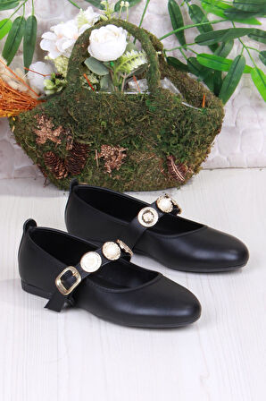 Fort 01-633 Soft Toka Detaylı Şık Ev İş Ofis Rahat Günlük Ayakkabı Kadın Babet