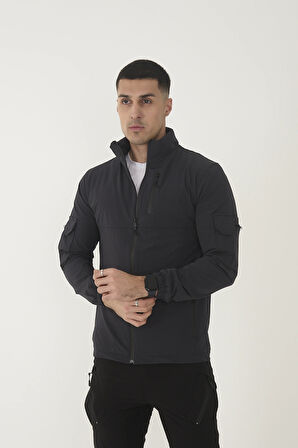 Outdoor Unisex Slim Fit Likralı Su İtici Çok Cepli Mevsimlik Taktik Spor Ceket