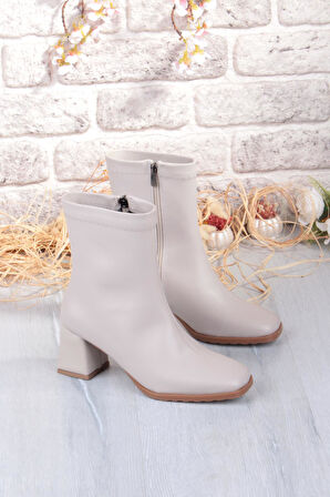 Fort 1195 Uraz Rahat 6 Cm Kalın Topuk Yüksekliği Kut Burun Kadın Bot