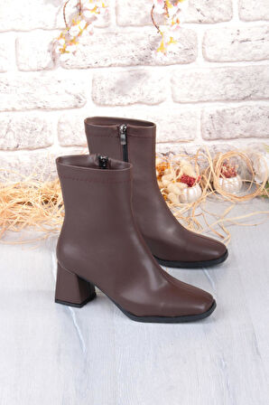 Fort 1195 Uraz Rahat 6 Cm Kalın Topuk Yüksekliği Kut Burun Kadın Bot