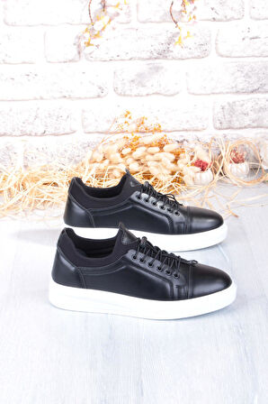 Fort 1196 Etap Lastik Bağcıklı Rahat Hafif Dikişli Taban Erkek Ayakkabı