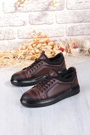 Fort 1196 Etap Lastik Bağcıklı Rahat Hafif Dikişli Taban Erkek Ayakkabı