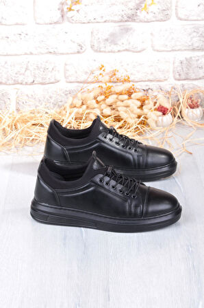 Fort 1196 Etap Lastik Bağcıklı Rahat Hafif Dikişli Taban Erkek Ayakkabı