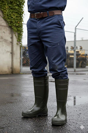 Fort 1199 Ulaş 37 Cm Uzunluk Pvc %100 Su Geçirmez Tarım Çiftçi Sulama İş Çizmesi