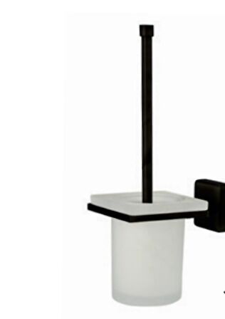 Banyo Aksesuarları Aqua Tuvalet Fırçalık Sıyah