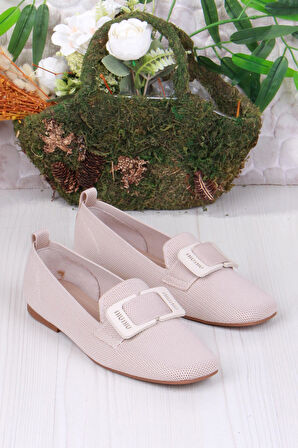 Fort 128-131 Fls Toka Detaylı Triko Kadın Babet