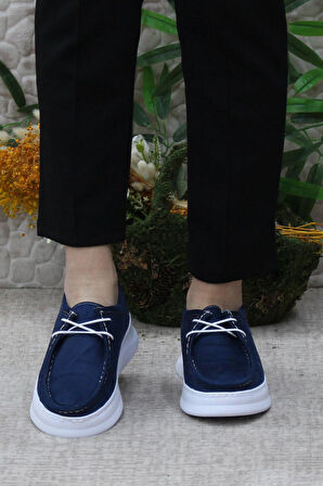 Fort Gnd 32600 Lacivert Süet Comfort Hafif Rahat Günlük Kadın Ayakkabı