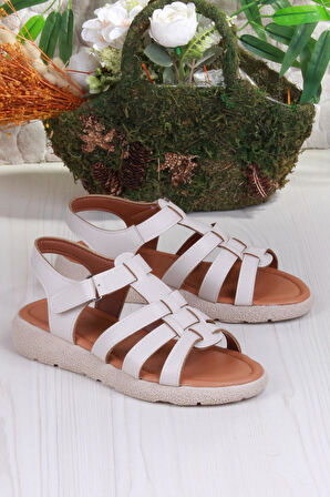 Fort 35904 Mavişim Rahat Esnek Çırt Bağlamalı Kadın Sandalet