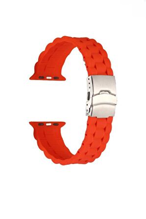 Apple Watch Ultra 49mm Renkli ​​​​KRD-72 Silikon Strap Kayış