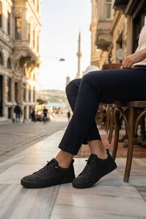 Fort Noka North Rahat Lastik Bağcıklı Sneaker Keten Erkek Ayakkabı