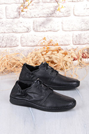 Mehmet Mete 42613 Lastikli Comfort Rahat Esnek Hakiki Deri Erkek Ayakkabı