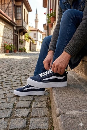 Fort Vespa Noka Rahat Anatomik Erkek Keten Ayakkabı Sneaker Ayakkabı