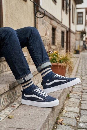 Fort Vespa Noka Rahat Anatomik Erkek Keten Ayakkabı Sneaker Ayakkabı