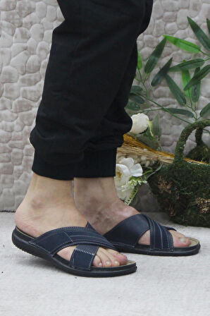 Fort 171202 Lacivert Rahat Esnek Anatomik Erkek Terlik