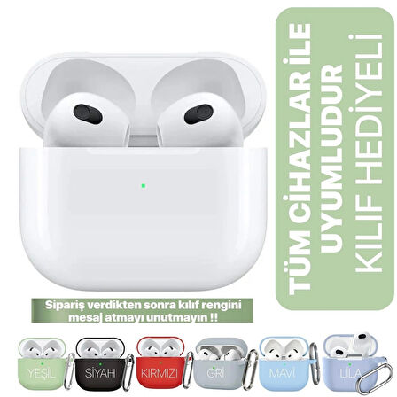 La Modena Premium 3. Nesil Beyaz Ios Android Uyumlu Kablosuz Bluetooth Kulaklık Yeni Nesil Karışık Renk Kılıf Hediyeli