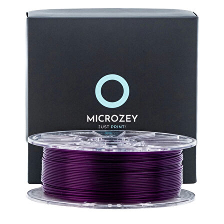 Microzey Şeffaf Mor Pla Pro Hyper Speed Filament