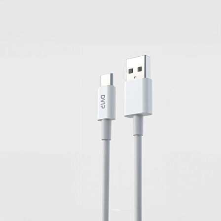 Global L34 6A 120W Fast Charging UsbA to Type-C Data ve Hızlı Şarj Kablosu 1M Beyaz