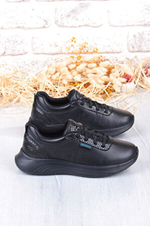 King Paolo I5211 Izabel Comfort Lastik Bağcıklı Hakiki Deri Kadın Ayakkabı