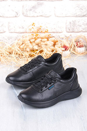 King Paolo I5211 Izabel Comfort Lastik Bağcıklı Hakiki Deri Kadın Ayakkabı