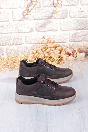 King Paolo I1287 Kruvasan Hafif Rahat Yürüyüş Ayakkabısı Hakiki Deri Erkek Ayakkabı