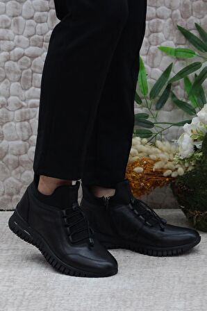 Mehmet Mete 2007 Ortopedik Yumuşak Rahat Hakiki Deri Kadın Bot